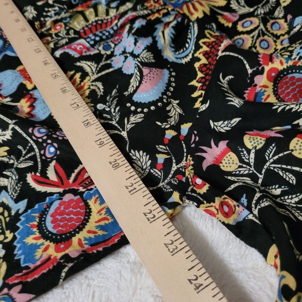 Hester & Orchard Linen Blend Tunic Top Womens Size XL Floral Summer Popover - Picture 5 of 8